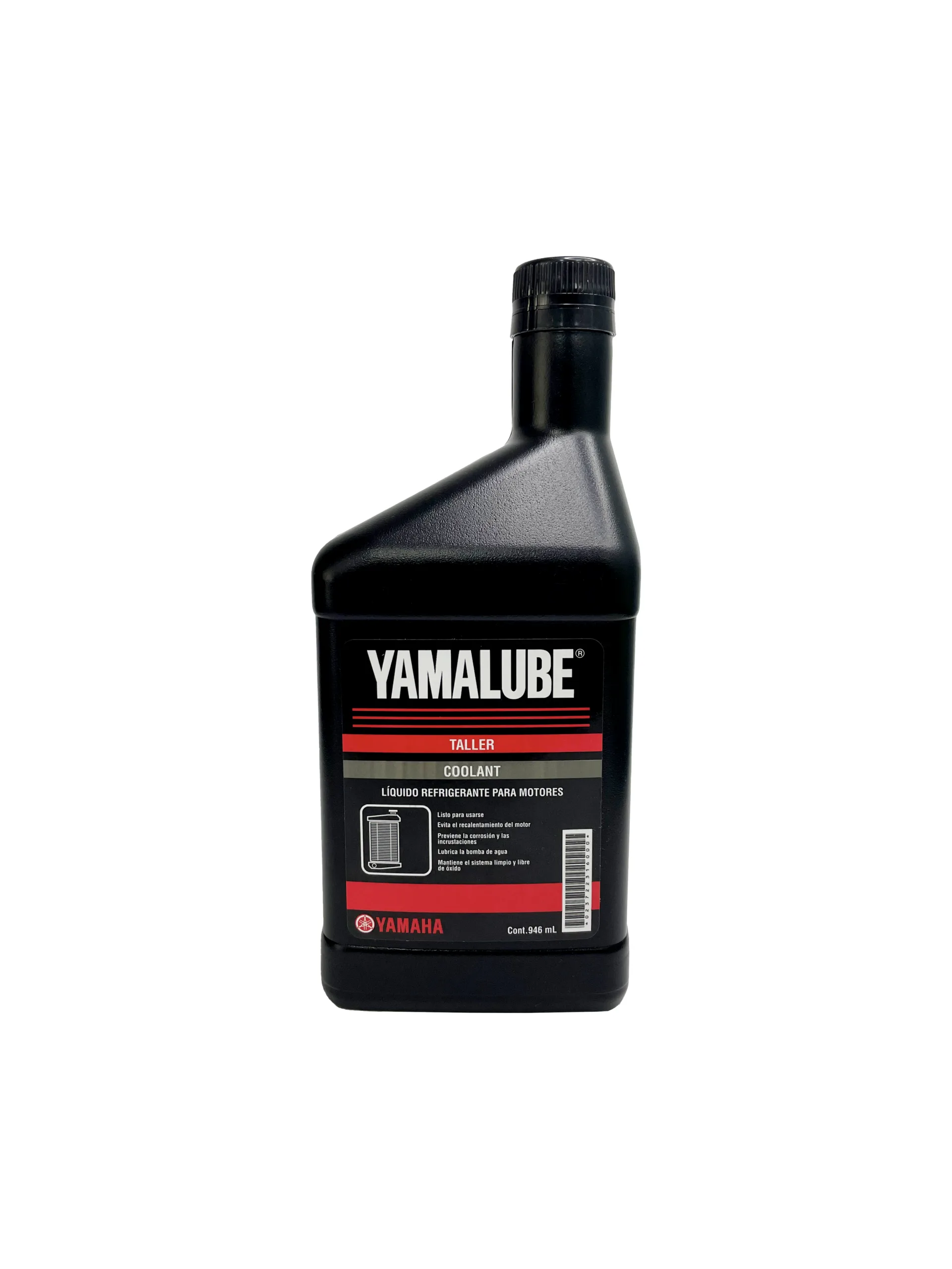Imagen del envase de líquido refrigerante para motor, mostrando la marca y algunas características del producto.